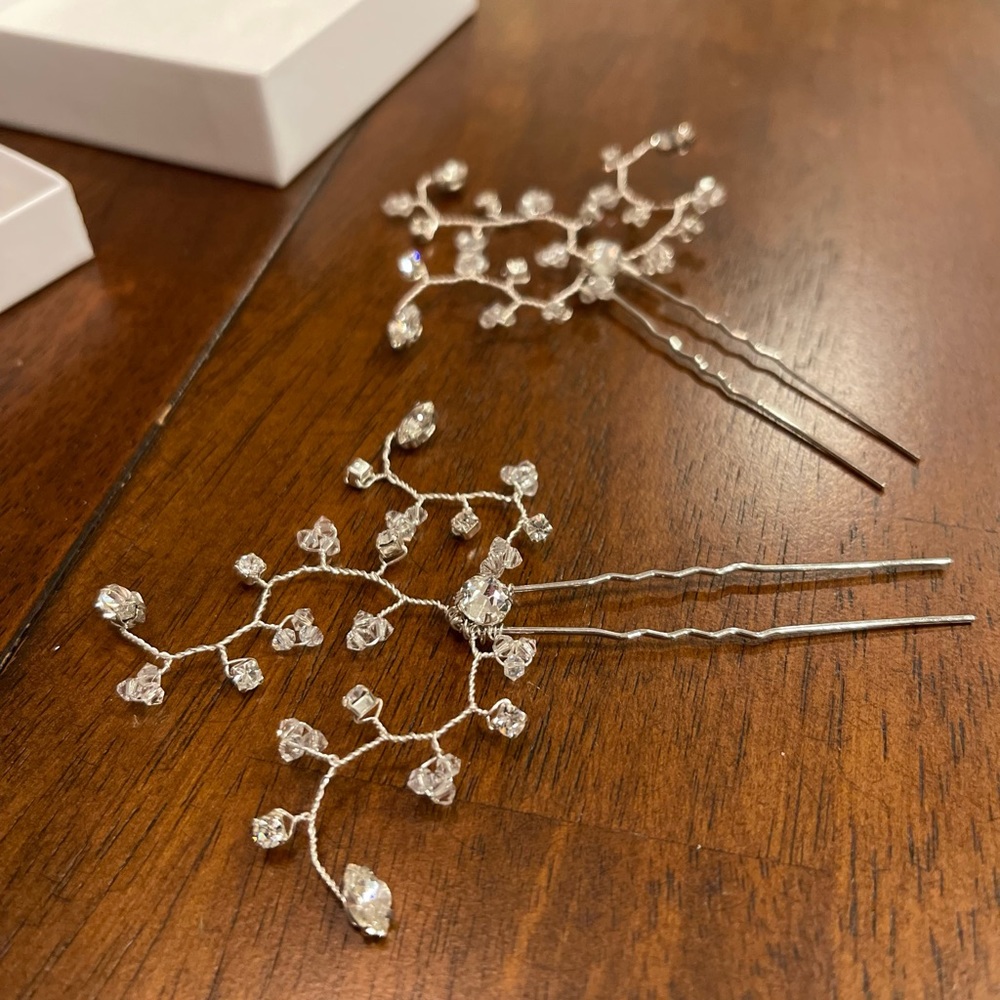 Josie Swarovski Crystal Hairpins by JOANNA BISLEY DESIGNS